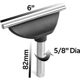 6" Tool Rest with 5/8" (16mm) Diameter 82mm Length Post, Woodlathe Heavy Duty Round Bar Straight Tool Rest.